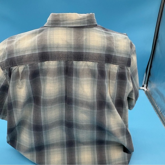 Carhartt Men’s Relaxed Casual Button Down Shirt Gray and White 2XL - Picture 8 of 13